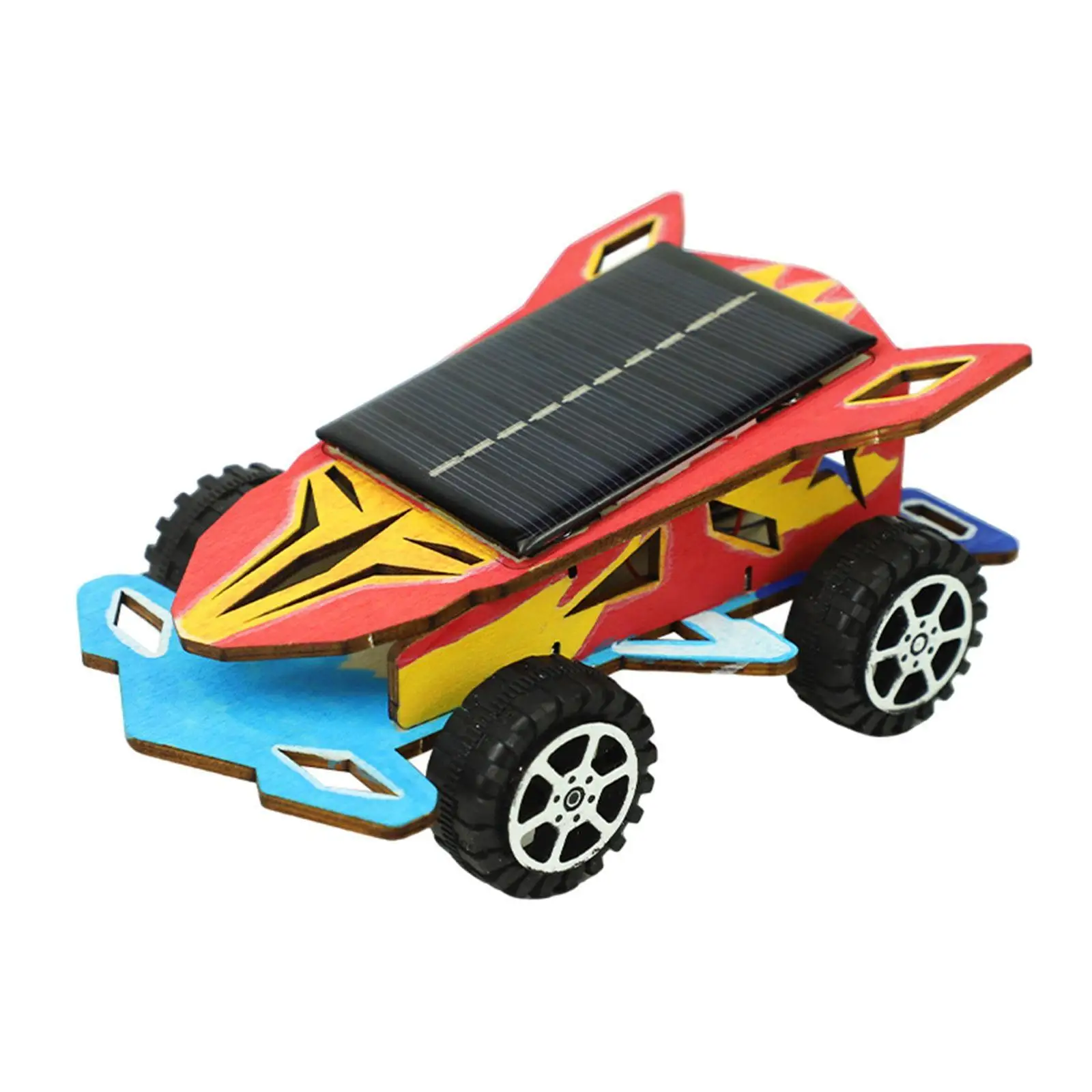 Coche de carreras Solar, juguete, experimento físico, enseñanza en el aula, ensamblaje, rompecabezas 3D