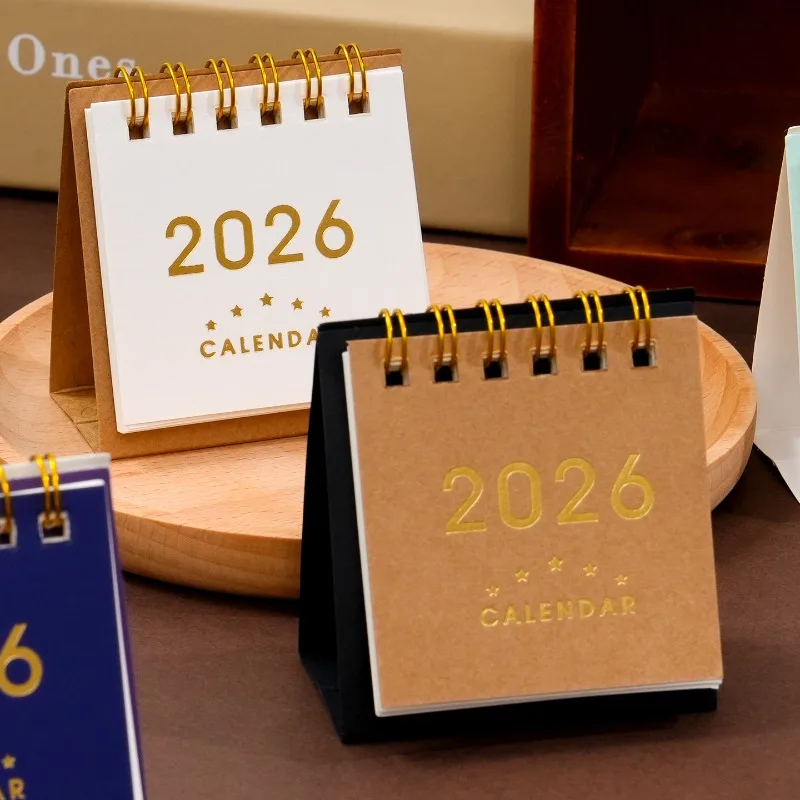 Calendario de escritorio 2026, uso diario, Mini mes decorativo, decoraciones de mesa, calendarios de escritorio de pie delicados, suministros para el hogar y la Oficina - imagen 2