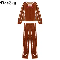 Disfraz de Papá Noel para niño – Traje de terciopelo navideño