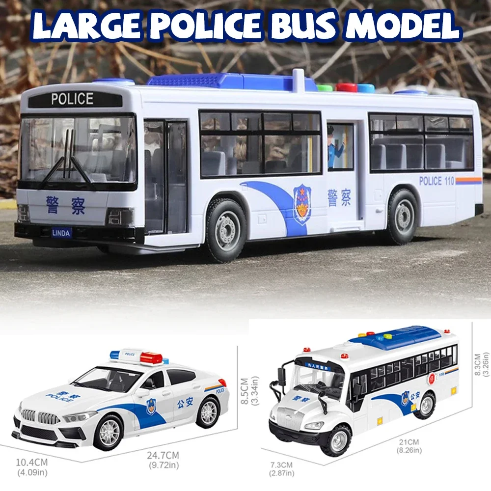 Coche de policía inercial con luces para niños – Cumpleaños - imagen 2