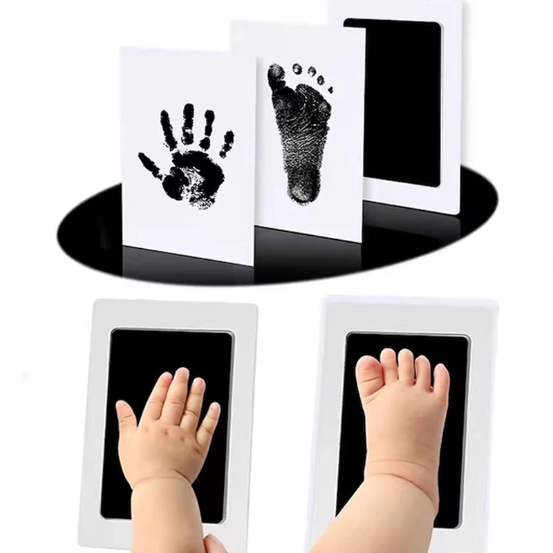 Kit de huellas y manos DIY para bebé recién nacido, almohadillas de tinta, marco de fotos, recuerdos, fundición, almohadilla de tinta para huellas infantiles, regalos de arcilla para bebés, 2025 - imagen 3