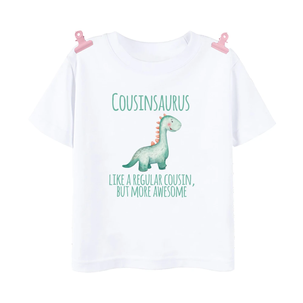 Camiseta de dinosaurio I'm To Be A Big Cousin, Idea de anuncio de bebé para Nephew, camiseta de dinosaurio para niños, camisetas A juego de Cousins - imagen 4