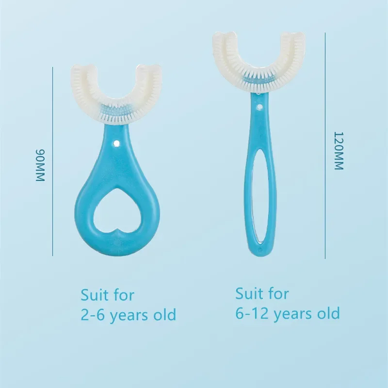 Cepillo dental infantil de silicona – Forma ergonómica U para bebés - imagen 2