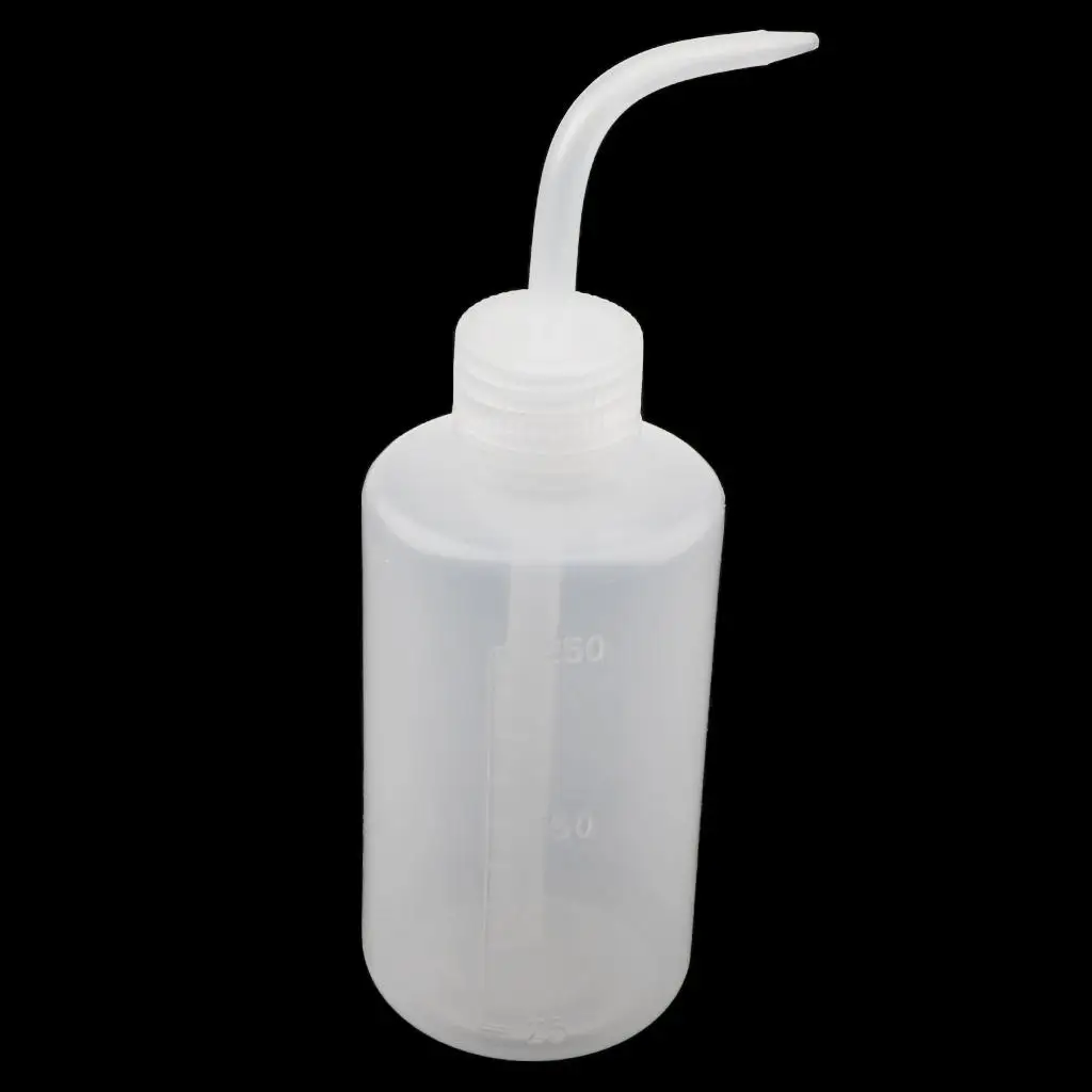 2-6pack Wash Bottle Squeeze Bottle with Narrow Mouth 250mL White