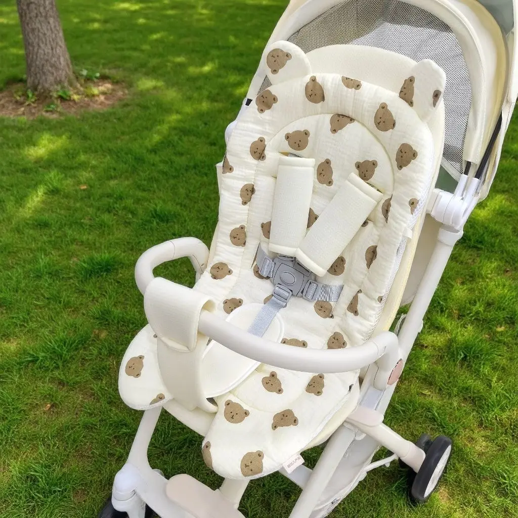 Cojín para cochecito de bebé acolchado suave reversible - imagen 5