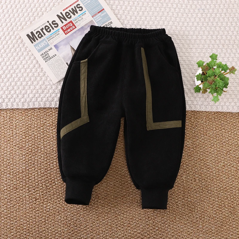 Pantalones chándal acolchados para niños - Cómodos con bolsillo grande y cintura elástica - imagen 5