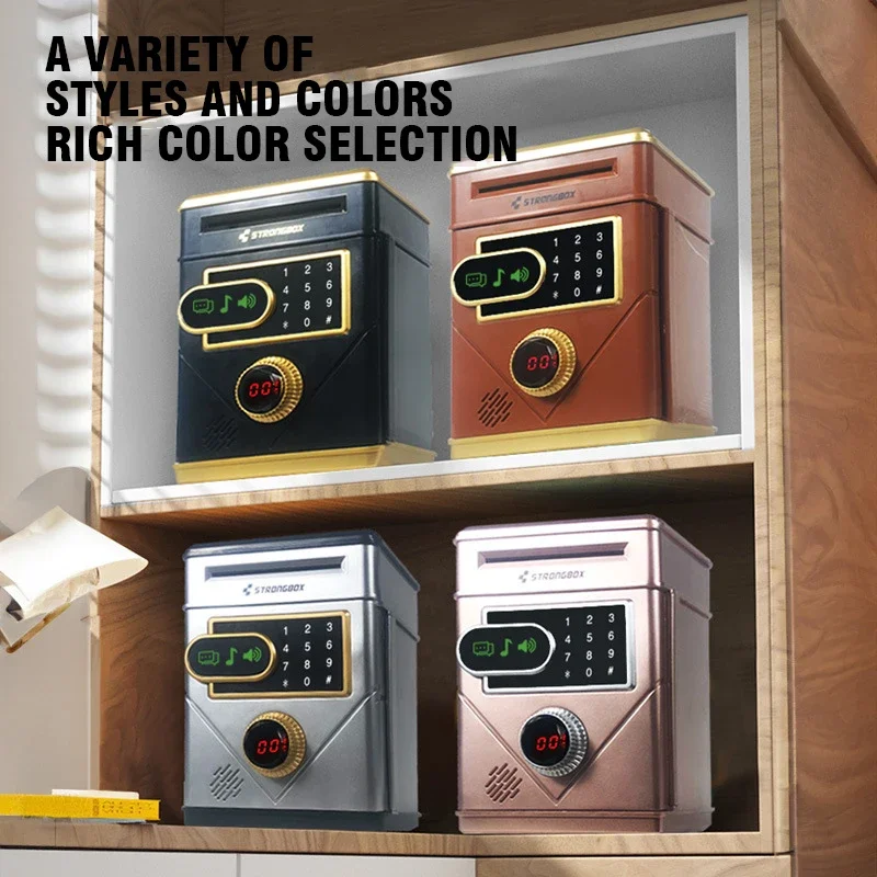 Hucha electrónica con pantalla táctil, caja de seguridad con contraseña, cajas de dinero, monedas digitales, depósito de ahorro de efectivo, máquina Atm, regalo para niños
