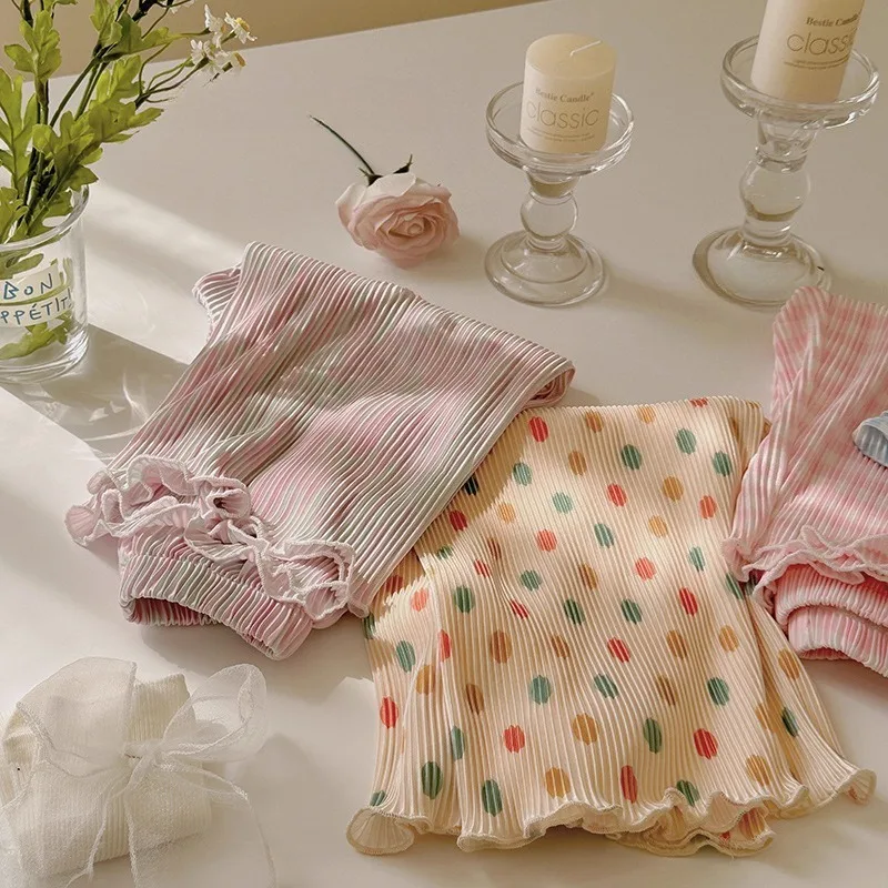 Pantalones antimosquitos para niña acampanados con volantes - imagen 2