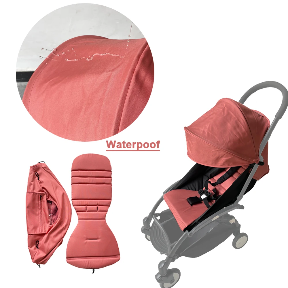 MomTan ®   Juego de repuesto para cochecito de bebé de tela impermeable de doble capa rosa jengibre 1:1 165 °   Compatible con YOYO y YOYO2 - imagen 3