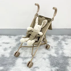 Cochecito de muñeca plegable – Metal resistente bordado suave niñas