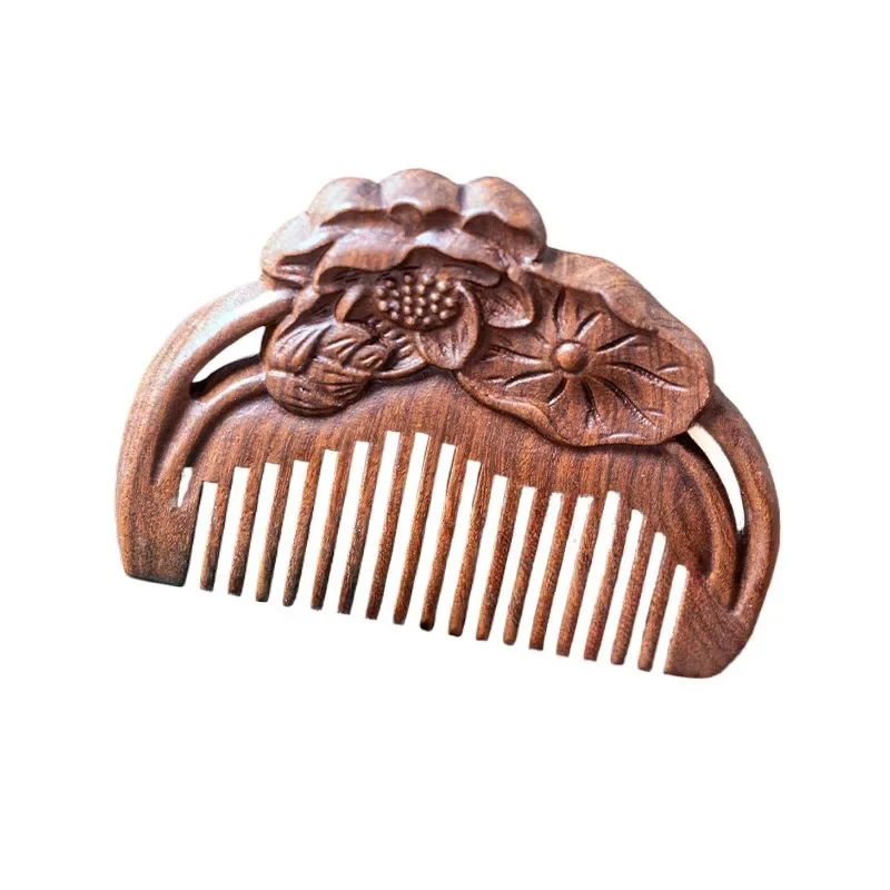 Peine de dibujos animados con patrón de conejo, Tigre y dragón para niños, cepillo de pelo de seguridad portátil, 1 unidad