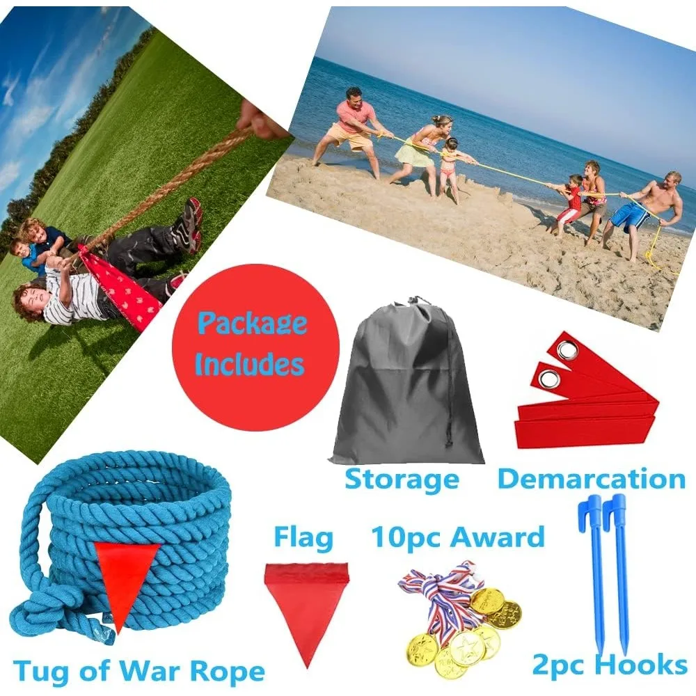 Cuerda de cabo de guerra exterior con bandera – para todos los niños - imagen 5