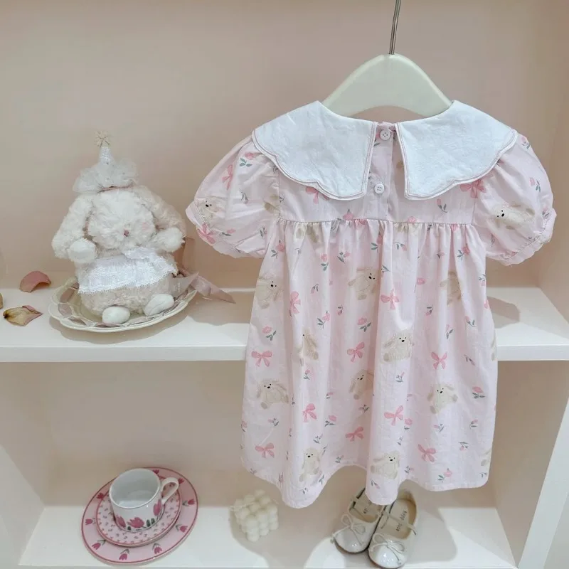 Nuevo vestido de princesa sin mangas, vestido suave y cómodo para niña, vestidos de muñeca de dibujos animados bonitos y versátiles, vestidos de verano exquisitos y dulces a la moda - imagen 2