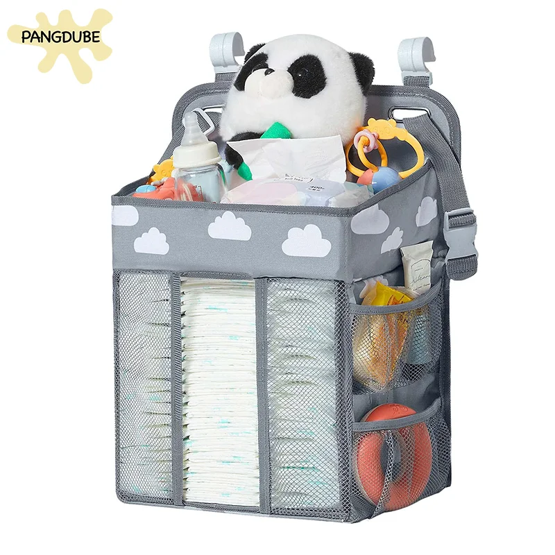 Bolsa colgante de pañales para cuna – Organizador práctico bebé - imagen 4