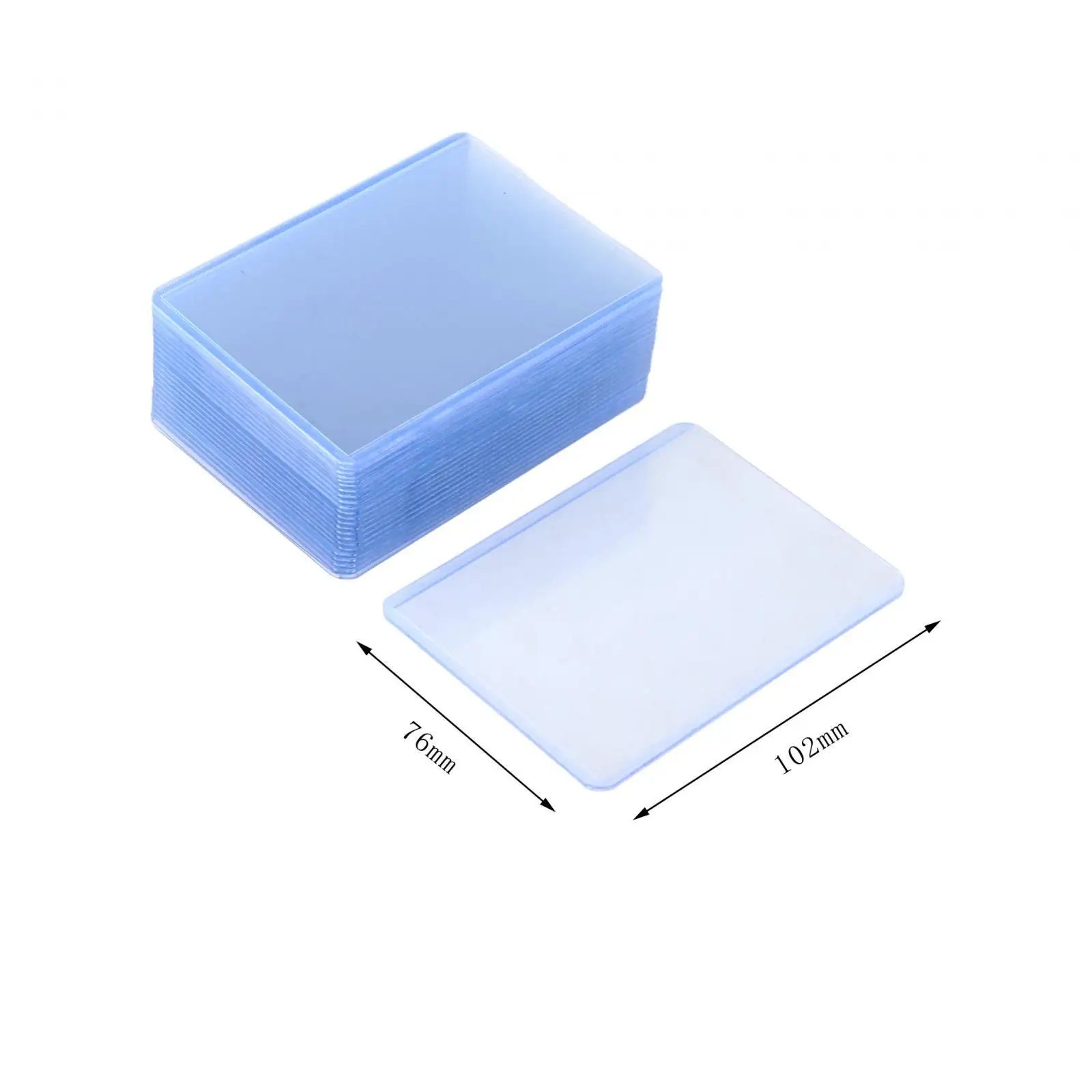 25 Pieces Clear Card Sleeves for Trading Cards Card Protectors for Transportation Storage Golf Hockey Cards Hobbyists