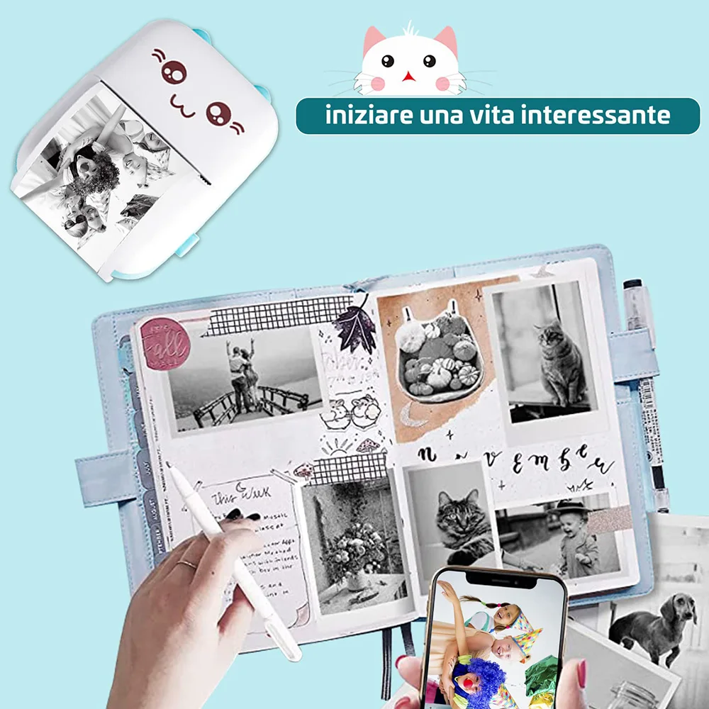 Mini impresora Bluetooth para niños – Impresora de fotos portátil - imagen 5