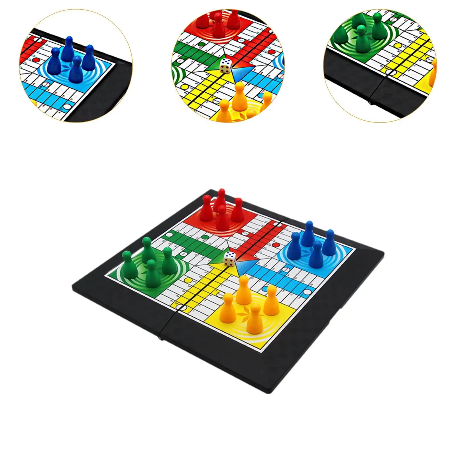 Juego de mesa Ludo, juego familiar, juguete educativo para niños, juego de estrategia de ajedrez volador para juegos de fiesta, adolescentes, entretenimiento para 4 jugadores - imagen 5