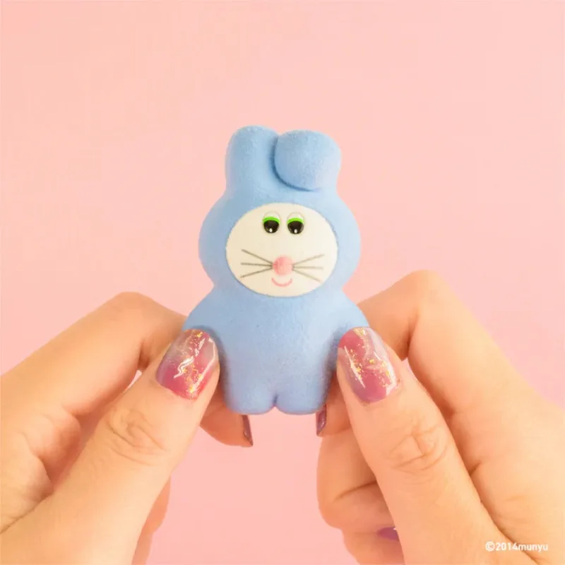 Kenelephant capsule jouets mignon moelleux flocage yeux ronds souris Miniature mascotte partie.4 ours Puku lapin Yaki figurines d'animaux - imagen 4