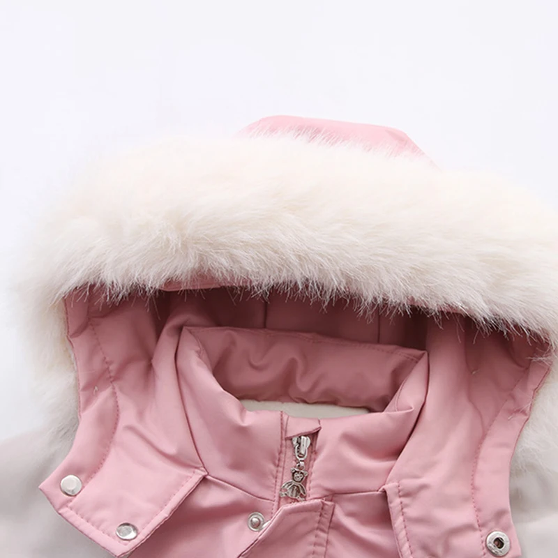 Combinaison de Ski d'hiver pour bébé, combinaison épaisse pour bébé, nouvelle mode, ensemble de vêtements pour enfants, imperméable, combinaison de neige chaude pour garçons et filles - imagen 4