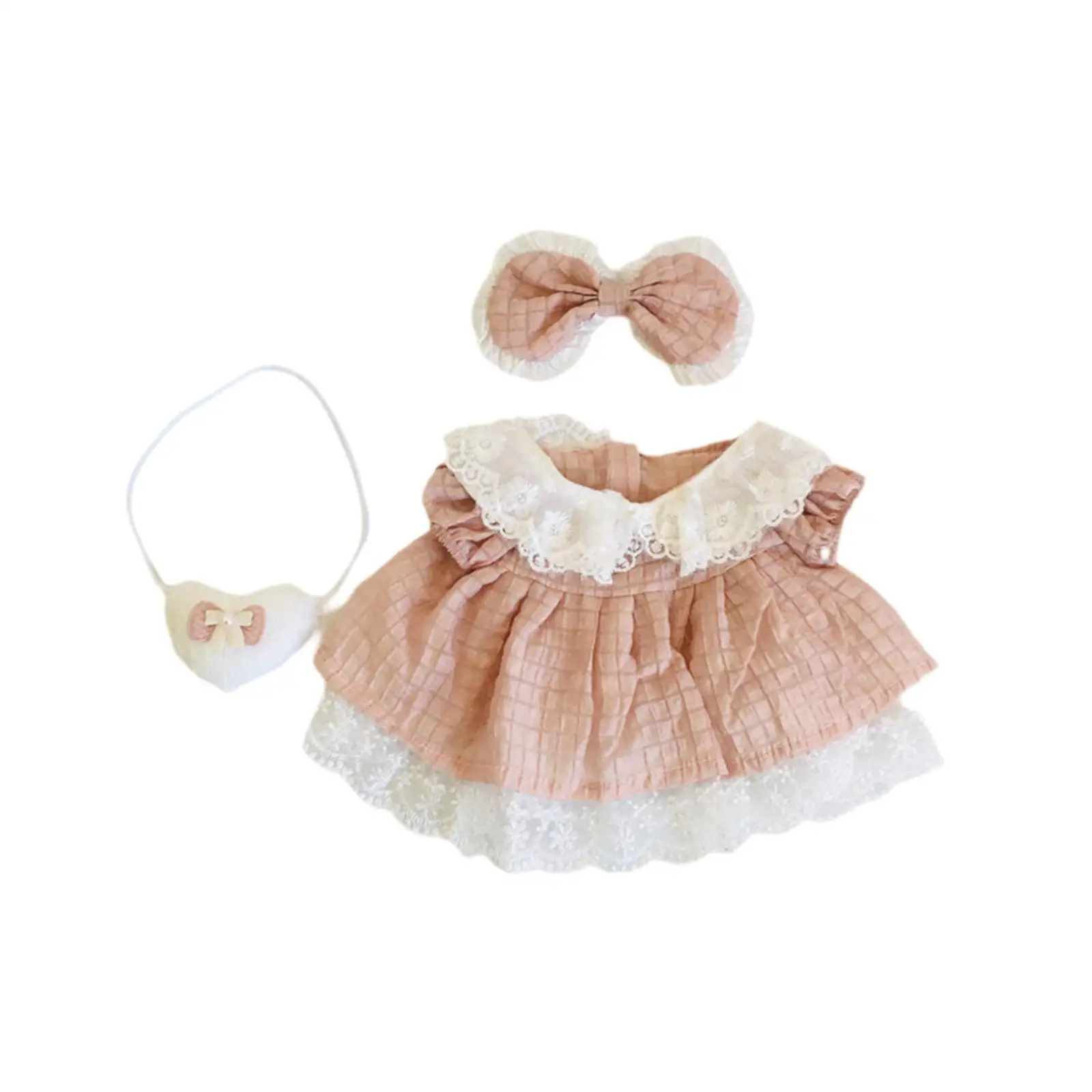 Dolls Dress Suit Handmade Clothing Princess Dress Clothes Miniature Clothes for 14.96'' Doll Dolls Dress Suit Handmade Clothing Princess Dress Clothes Miniature Clothes for 14.96'' Doll