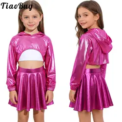 Conjunto baile hip-hop para niñas con falda de animadora