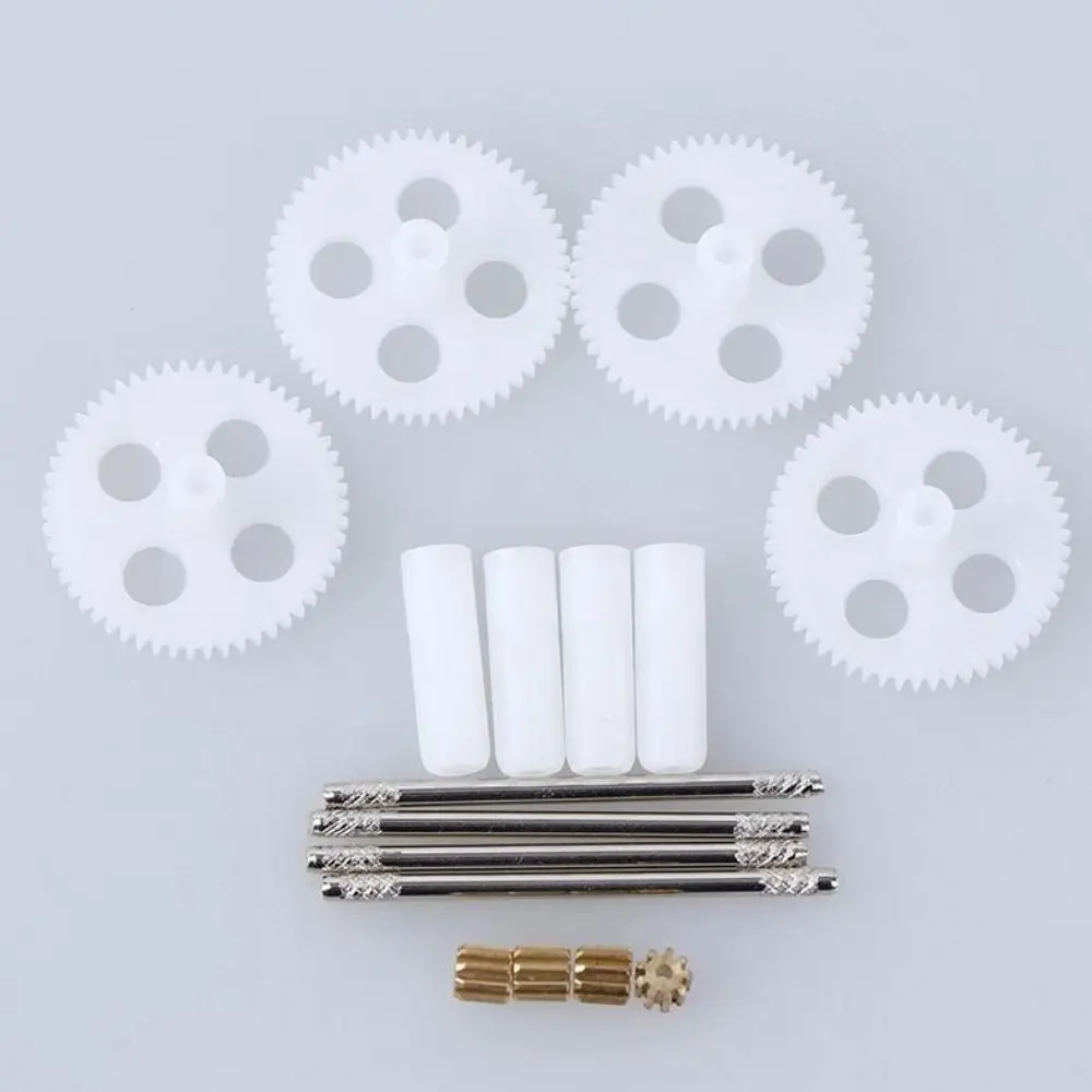 Conjuntos de engranajes blancos, engranaje de Motor, plástico y cobre, duradero, recambios de cuadrirrotor RC, conjunto de rodillo de avión - imagen 2