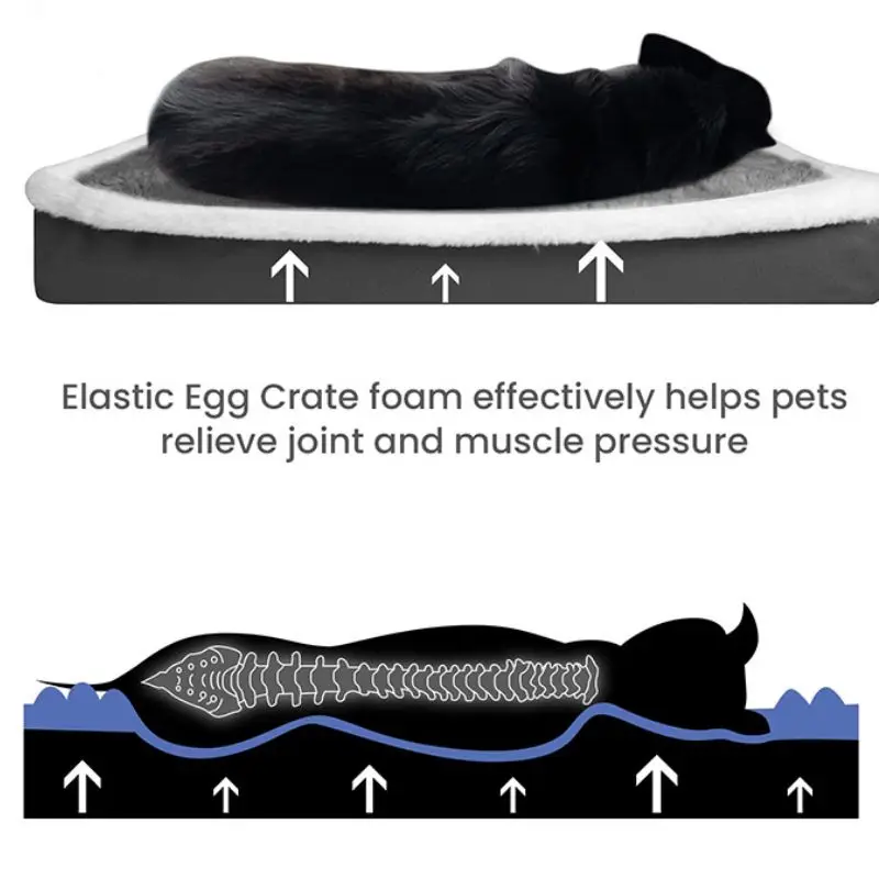 Estera para cama para perros con cremallera, cama elástica extraíble para gatos, estera para dormir para perros, nido para gatos pequeño y lavable, cojín para sofá para perros medianos - imagen 3