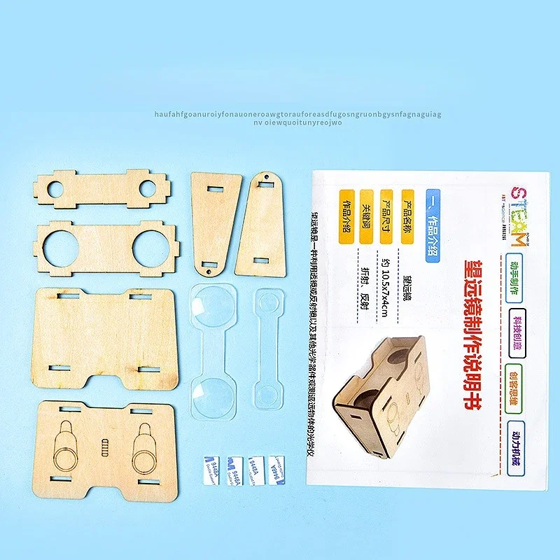 Telescopio DIY creativo experimento científico educación niños - imagen 2