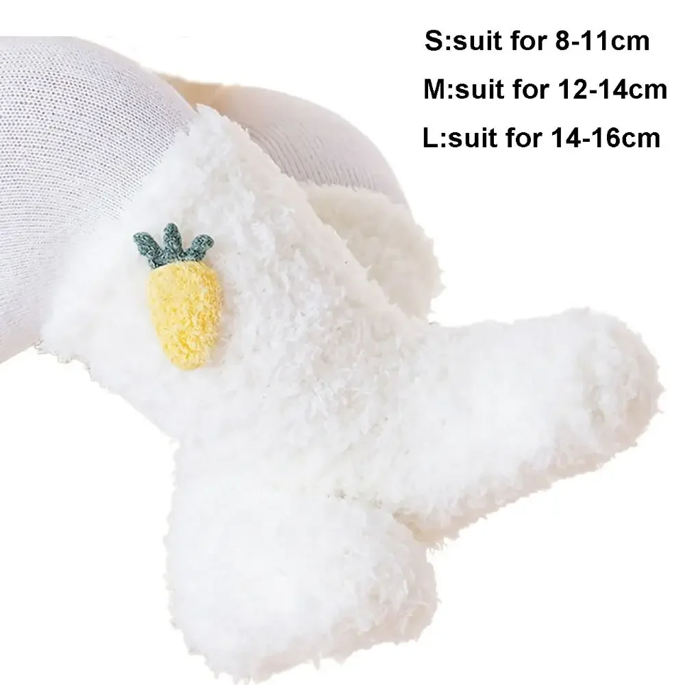 Lindos calcetines de lana Coral para bebé, zapatos suaves y cálidos para niños pequeños, zapatos cálidos antideslizantes para caminar, invierno - imagen 5