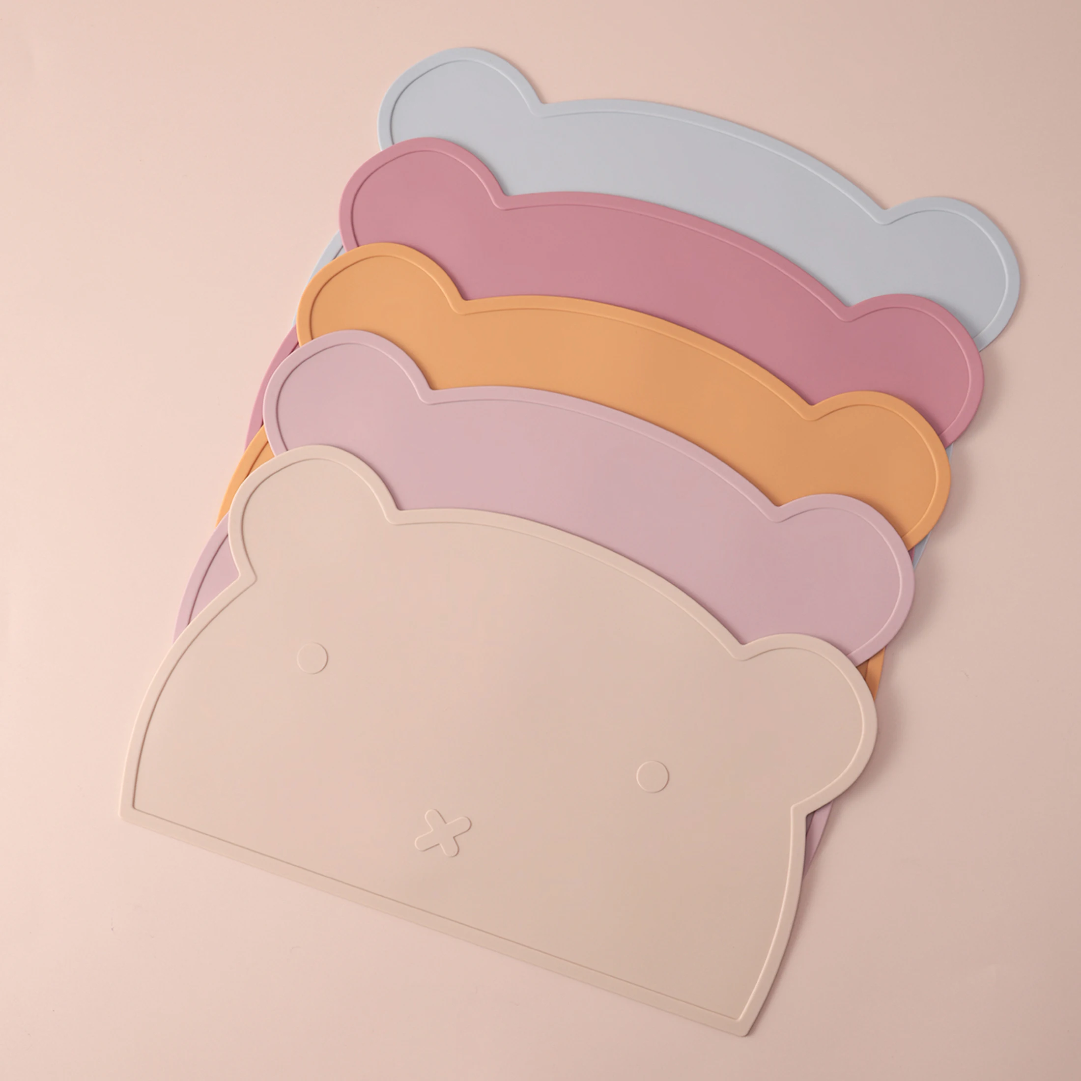 Mantel individual de silicona para niños colorido sin BPA lavavajillas - imagen 3