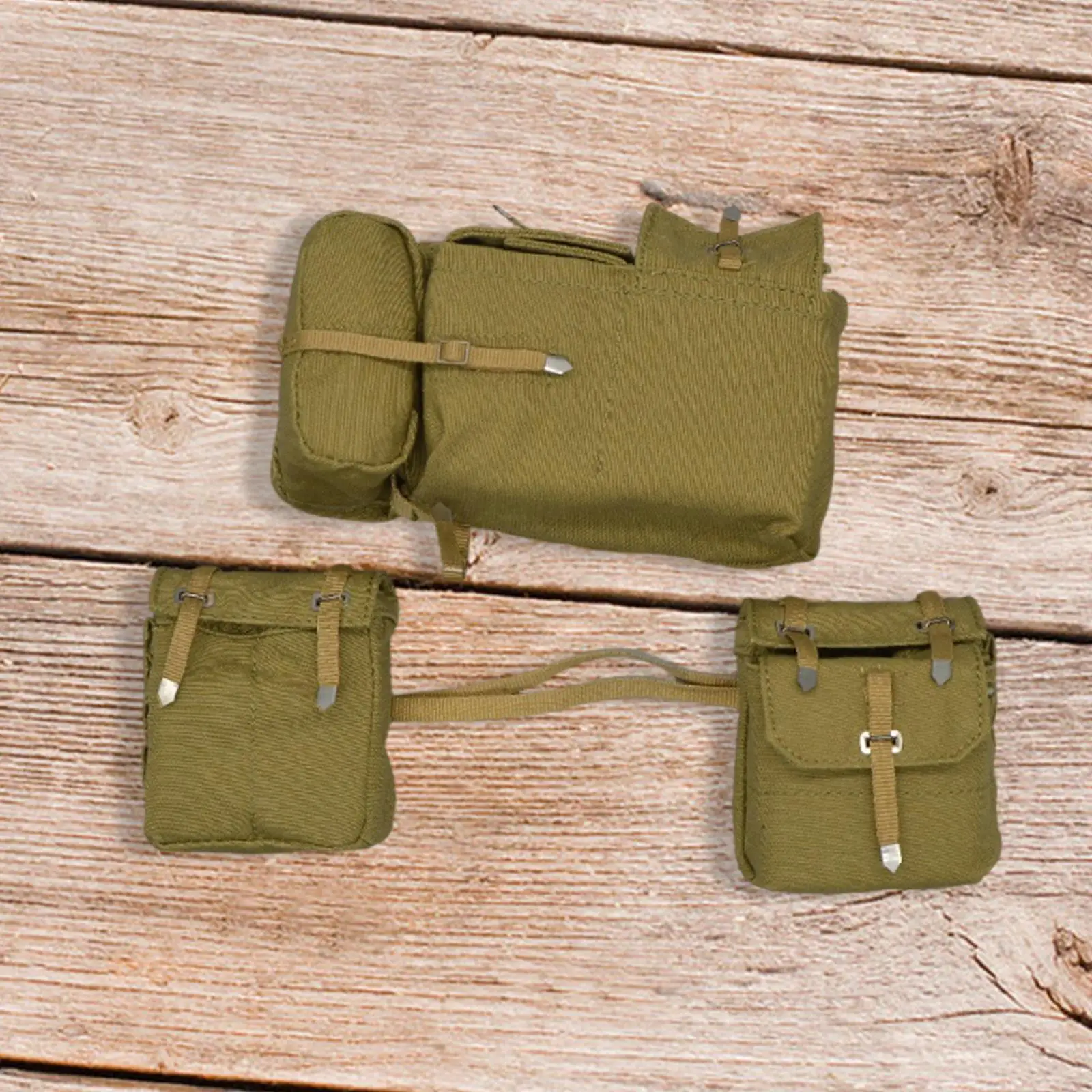 3 Pieces 1:6 Decoration Handmade Tool Bag Backpack Model for 12 3 Pieces 1:6 Decoration Handmade Tool Bag Backpack Model for 12