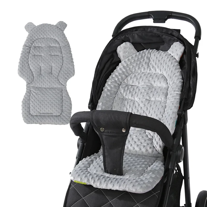 Cojín reversible de terciopelo para cochecito - imagen 2
