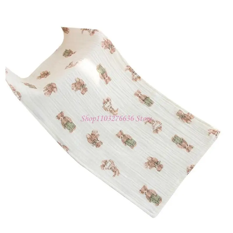 Toalla bebé R6FD para babear babero babero Cartoon estampado estampado para niños para niños, pañuelo 4 capas,