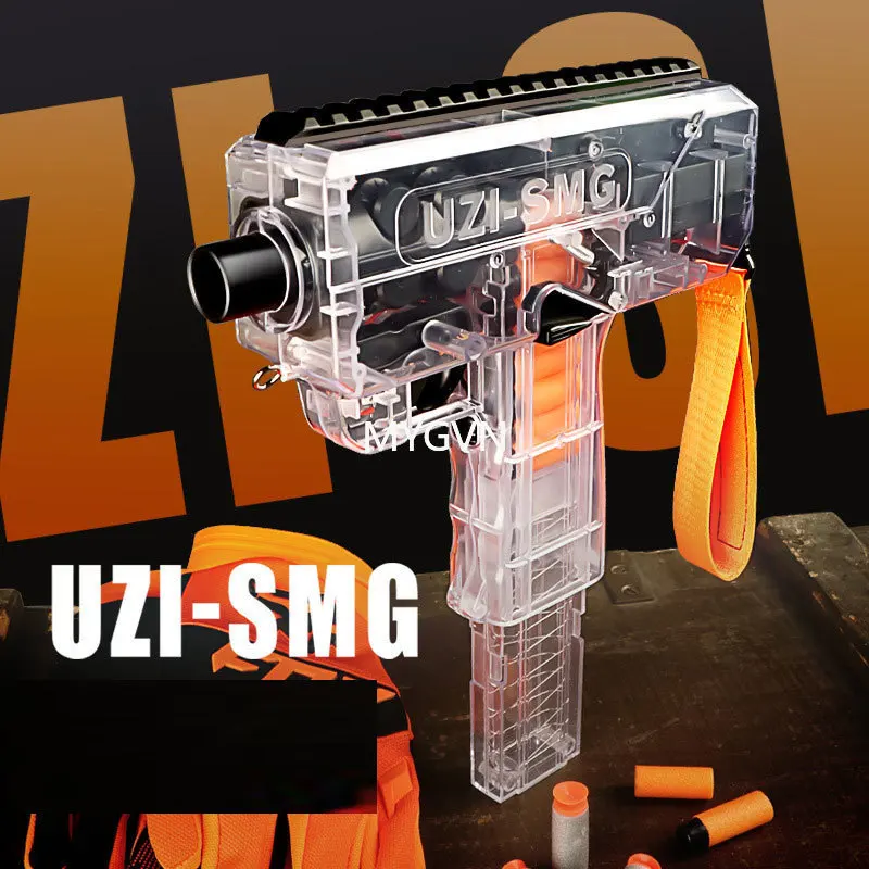 Pistola UZI de juguete blaster eléctrico de espuma exterior - imagen 5