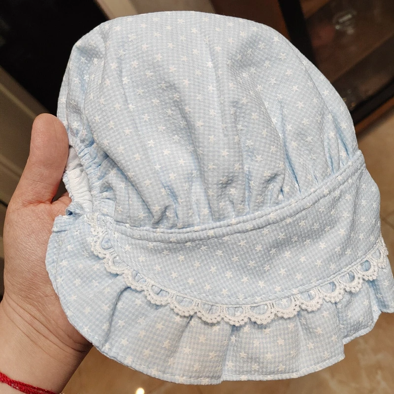 Gorro de sol para bebé niña – Estilo princesa primavera - imagen 2