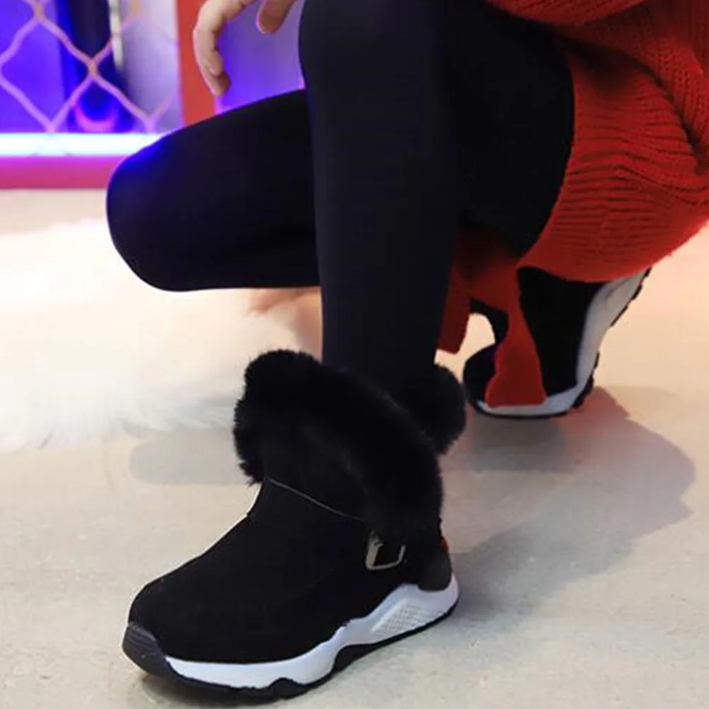 Niñas algodón espesar nieve 35 zapatos planos de invierno mantener caliente cómodas botas de nieve de moda para niñas - imagen 5