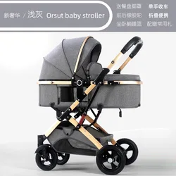 Luna Llena Cochecito de bebé ligero plegable con asiento reversible