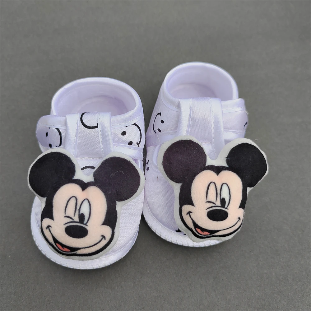 Zapatos con estampado de Winnie The Pooh para bebé, zapatillas de dibujos animados de Disney, Fondo de goma, antideslizantes, primeros pasos, color rosa, 0 a 4 meses - imagen 5