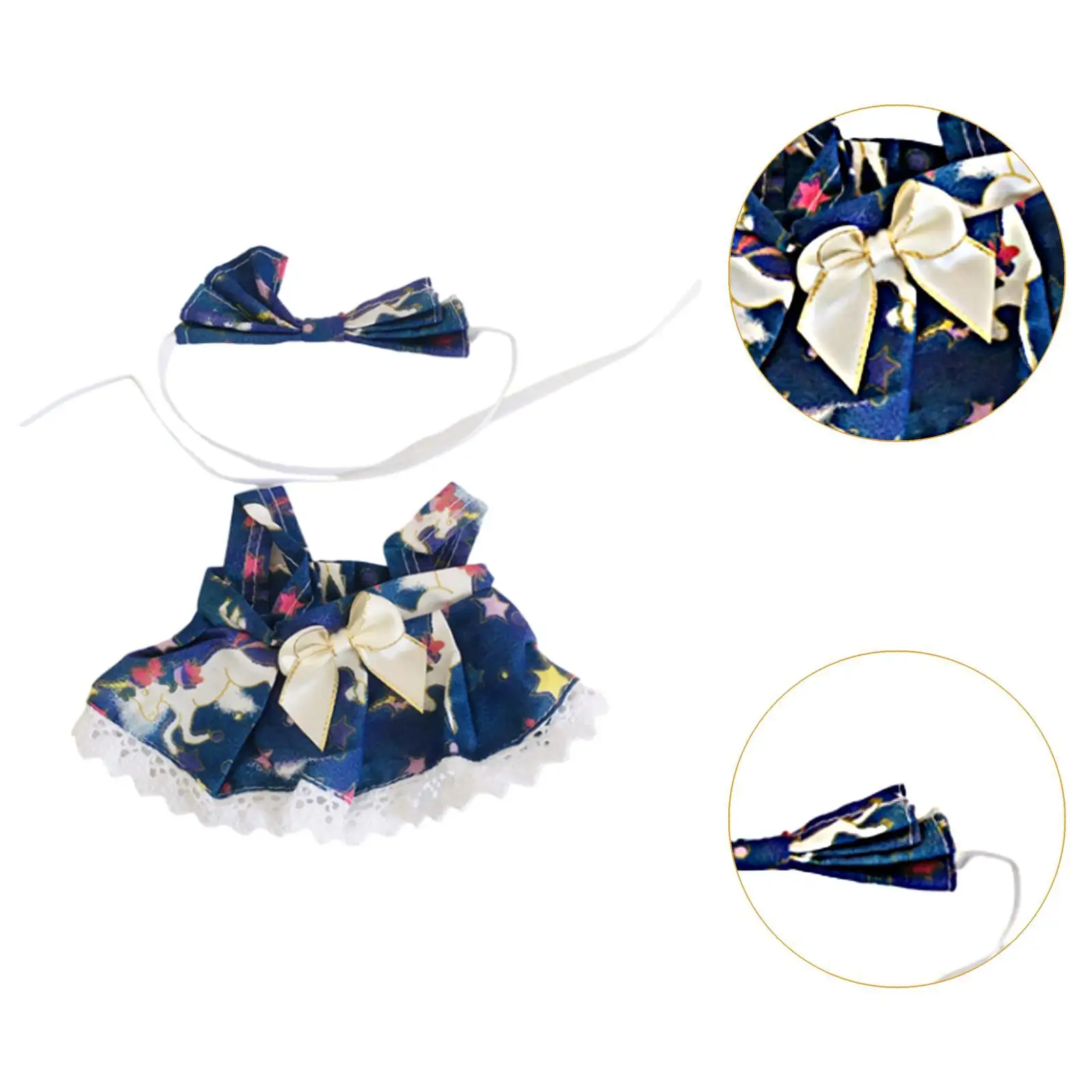 Doll Clothes Plush Doll Skirt and Hairband Comfortable Wear