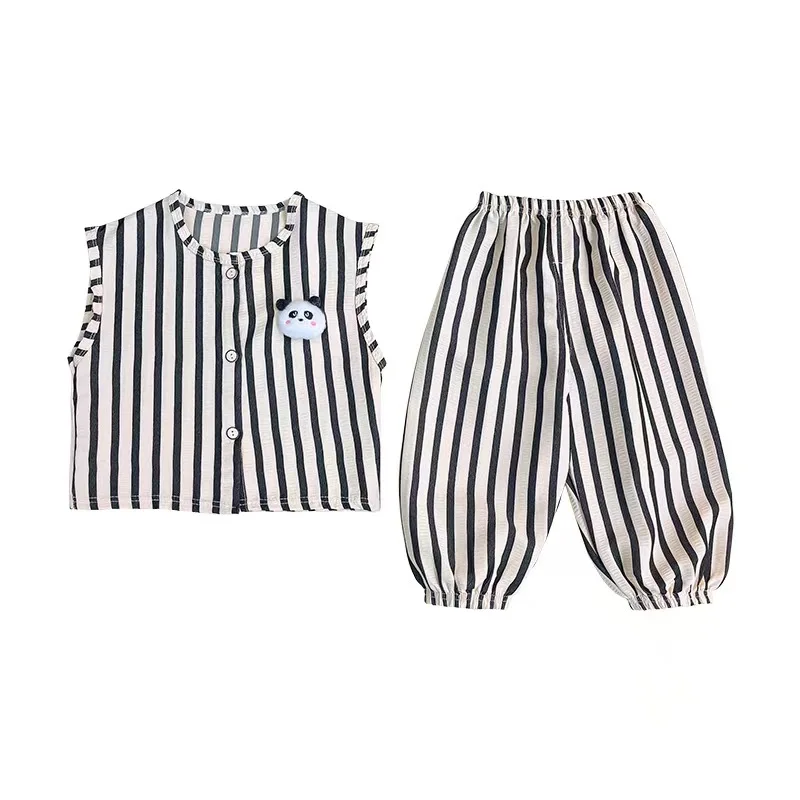 Conjunto de verano para bebé con camiseta sin mangas y pantalón corto - imagen 2