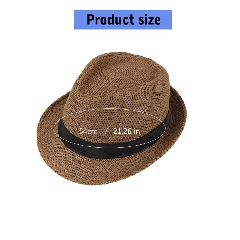 M76C sombrero paja verano para niños, sombreros para bebés, sombrero vacaciones para niños aire libre para y - imagen 4