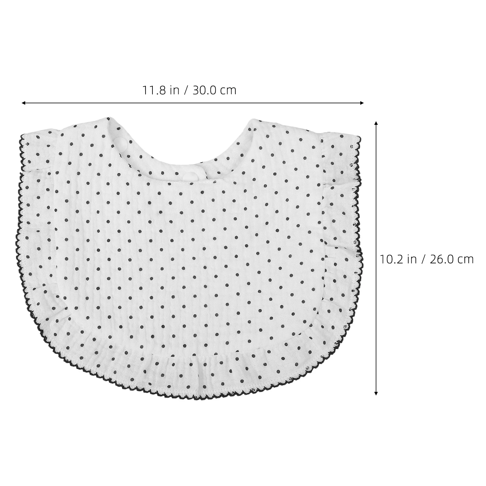 Babero para babero de bebé con bordes reforzados, botón a presión, babero absorbente para alimentación de bebé para babear, Baberos para recién nacidos, paños para eructar - imagen 4