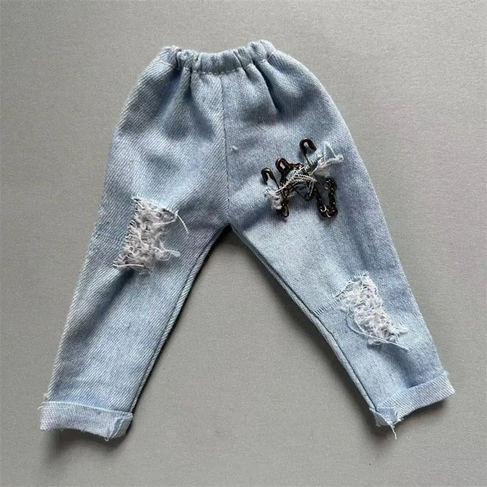 Camiseta de moda para muñecas Blythe, pantalones de lana DIY, Mini Top informal para muñecas OB22 OB24, Top informal, pantalones de mezclilla - imagen 4