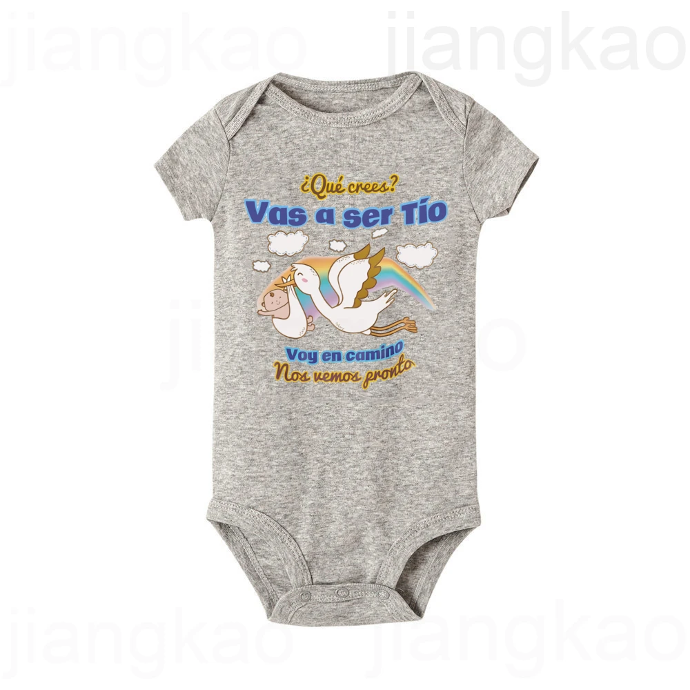 Lo que pensé que estás va ser un tío/toma, te vejo pronto, Body para bebé, ropa de anuncio de embarazo, mameluco infantil - imagen 3