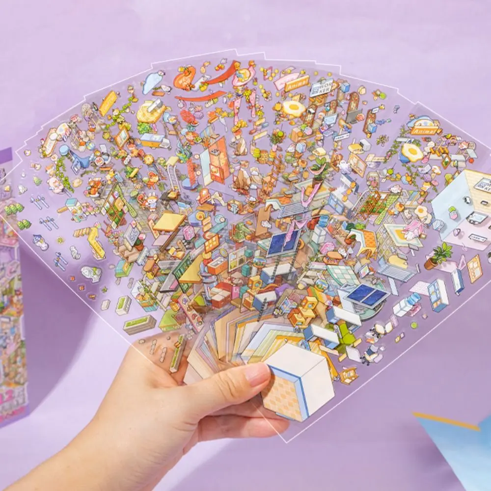 Pegatinas de papel artístico y PET troquelado