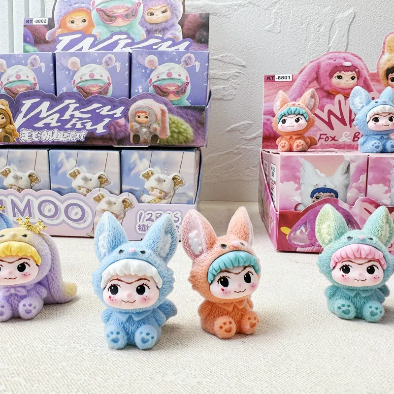 12 unids/set Anime WAKUKU caja ciega personajes de dibujos animados figura muñecas de juguete para Fans niños regalo de cumpleaños de Navidad - imagen 3