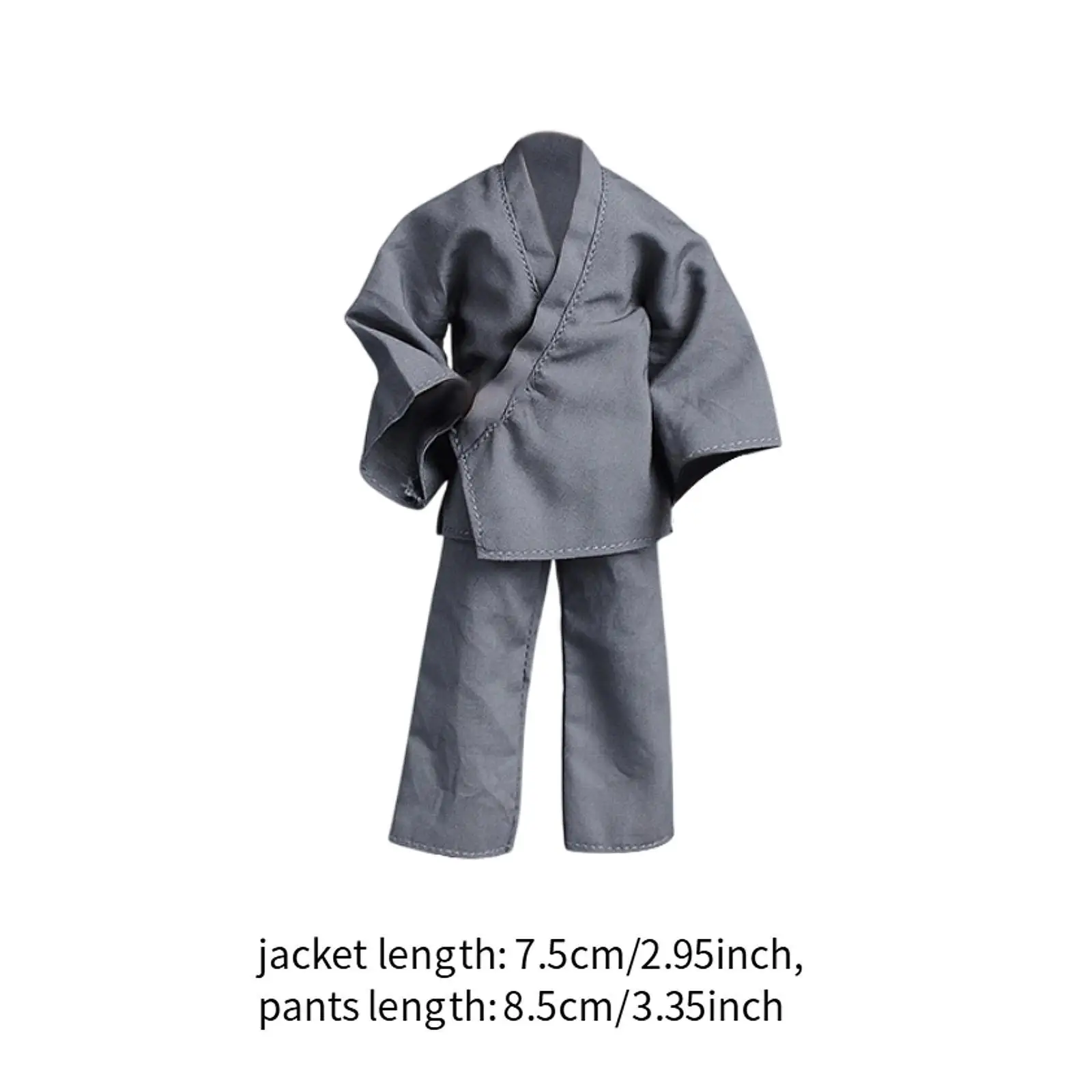 2Pcs 1/12 Male Figure Clothes Handmade Model Doll Toy Stylish Outfit Pants and Top Miniature for 6'' inch Male Action Figures