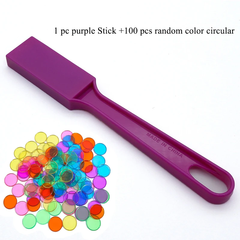 purple -100pcs chips