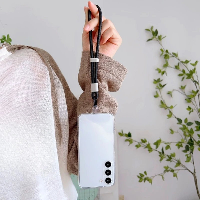 Correa corta ajustable para teléfono, antideslizante, anticaída, funda para teléfono, conector Universal, accesorio, colgante de cordón - imagen 5