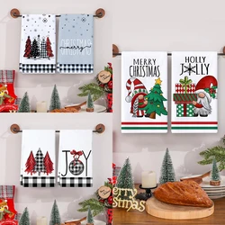 Toalla bebé algodón con copos de nieve suave y absorbente para Navidad